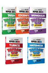 Yediiklim Yayınları 2026 GK-GY Tüm Dersler Yaprak Test Seti (5 Kitap) - Yediiklim Yayınları