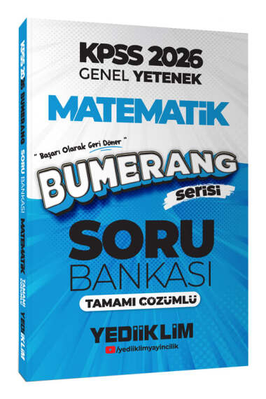 Yediiklim Yayınları 2026 KPSS Genel Yetenek Bumerang Matematik Tamamı Çözümlü Soru Bankası - 1