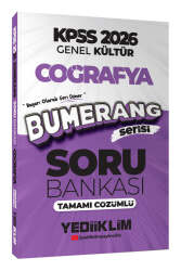 Yediiklim Yayınları 2026 KPSS Genel Kültür Bumerang Coğrafya Tamamı Çözümlü Soru Bankası - Yediiklim Yayınları