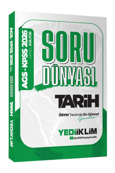 Yediiklim Yayınları 2026 KPSS-AGS Genel Kültür Tarih Soru Dünyası - 1