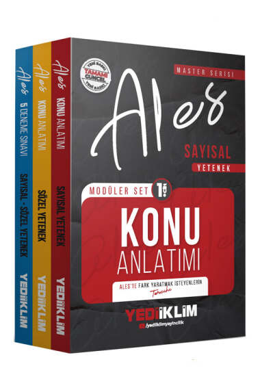Yediiklim Yayınları 2026 Master Serisi ALES Sayısal-Sözel Yetenek Konu Anlatımlı Modüler Set - 1