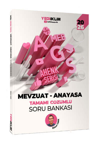 Yediiklim Yayınları 2026 MEB AGS Ahenk Serisi Mevzuat - Anayasa Tamamı Çözümlü Soru Bankası - 1