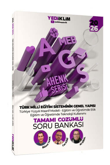 Yediiklim Yayınları 2026 MEB AGS Ahenk Serisi Türk Milli Eğitim Sisteminin Genel Yapısı Tamamı Çözümlü Soru Bankası - 1