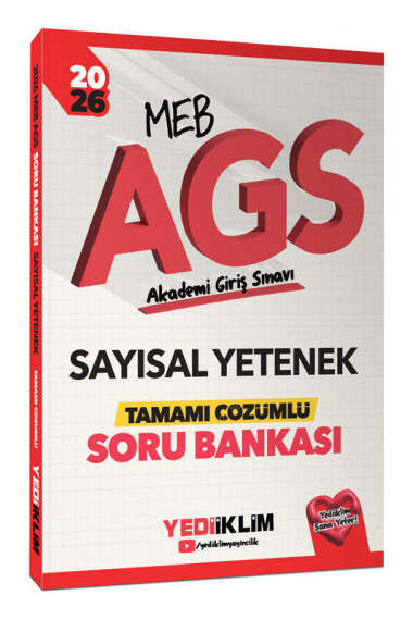 Yediiklim Yayınları 2026 MEB AGS Sayısal Yetenek Tamamı Çözümlü Soru Bankası - 1