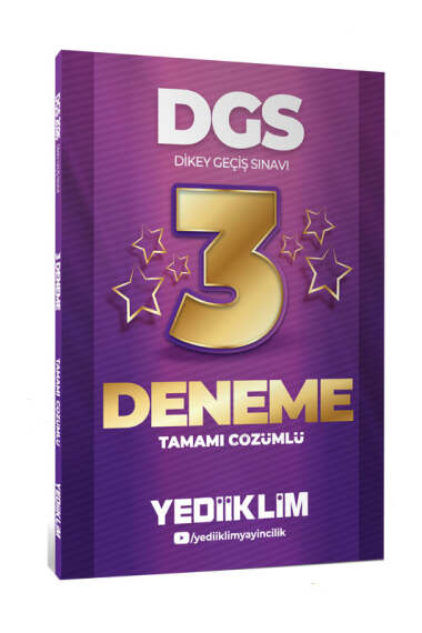 Yediiklim Yayınları 2026 DGS Tamamı Çözümlü 3 Yıldız Deneme - 1