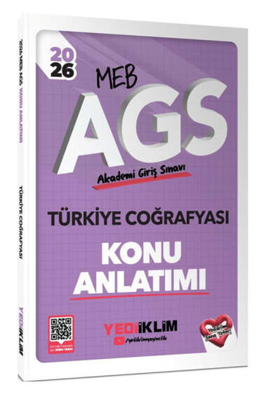 Yediiklim Yayınları 2026 MEB AGS Türkiye Coğrafyası Konu Anlatımı - 1