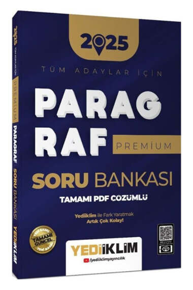 Yediiklim Yayınları 2025 Tüm Adaylar İçin Paragraf Premium Serisi Tamamı PDF Çözümlü Soru Bankası - 1