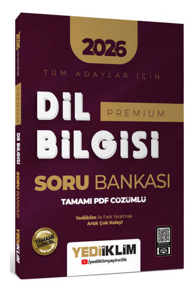 Yediiklim Yayınları 2026 Tüm Adaylar İçin Dil Bilgisi Premium Tamamı PDF Çözümlü Soru Bankası - 1