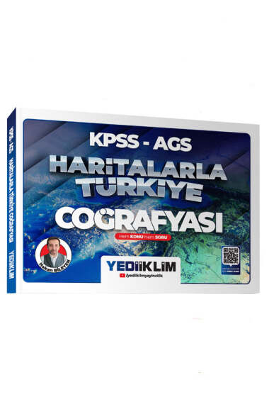 Yediiklim Yayınları 2026 KPSS AGS Haritalarla Türkiye Coğrafyası Hem Konu Hem Soru (Hakan Bileyen) - 1