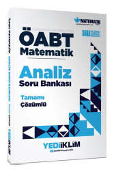 Yediiklim Yayınları ÖABT Matematik Öğretmenliği Analiz Tamamı Çözümlü Soru Bankası - Yediiklim Yayınları