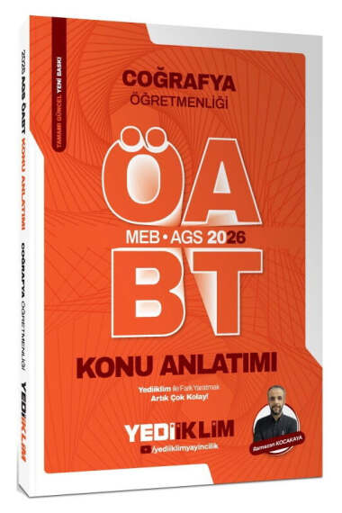 Yediiklim Yayınları 2026 MEB AGS ÖABT Coğrafya Öğretmenliği Konu Anlatımı - 1
