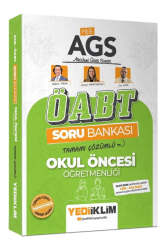 Yediiklim Yayınları 2026 MEB AGS ÖABT Okul Öncesi Öğretmenliği Tamamı Çözümlü Soru Bankası - Yediiklim Yayınları