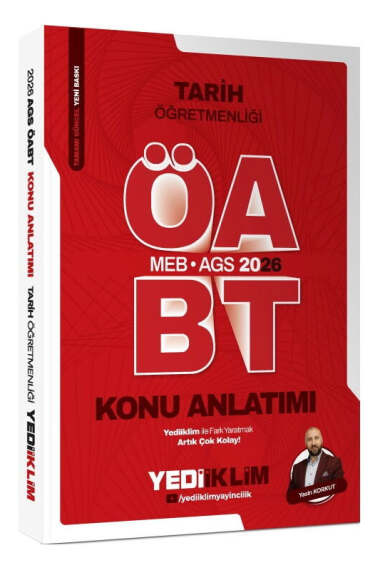 Yediiklim Yayınları 2026 MEB AGS ÖABT Tarih Öğretmenliği Konu Anlatımı - 1