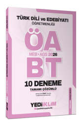 Yediiklim Yayınları AGS ÖABT Türk Dili Ve Edebiyatı Öğretmenliği Tamamı Çözümlü 10 Deneme Sınavı - Yediiklim Yayınları