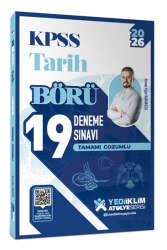 Yediiklim Yayınları 2026 KPSS Börü Tarih Tamamı Çözümlü 19 Deneme Sınavı - Yediiklim Yayınları
