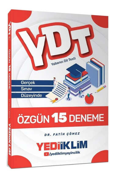 Yediiklim Yayınları YDT 15 Özgün Deneme - 1