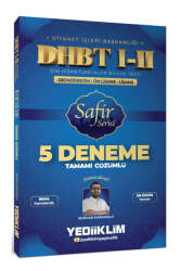 Yediiklim Yayınları DHBT I-II Ortaöğretim - Ön Lisans - Lisans Safir Serisi Tamamı Çözümlü 5 Deneme Sınavı - Yediiklim Yayınları