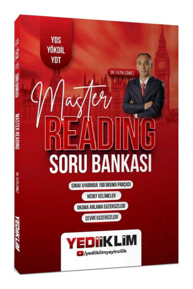 Yediiklim Yayınları YDS YÖKDİL YDT Master Reading Soru Bankası - 1