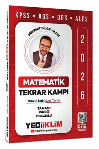 Yediiklim Yayınları 2026 KPSS AGS DGS ALES Matematik Tamamı Video Çözümlü Tekrar Kampı - 1