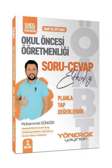 Yönerge Yayınları ÖABT Okul Öncesi Öğretmenliği Planla-Yap-Değerlendir Soru Cevap Etkinliği - 1